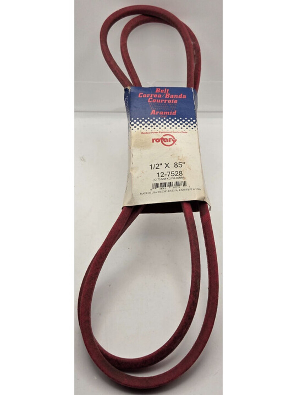 Rotary 12-7528 Aramid Belt 1/2" x 85" 4L850 MTD Murray Made USA New